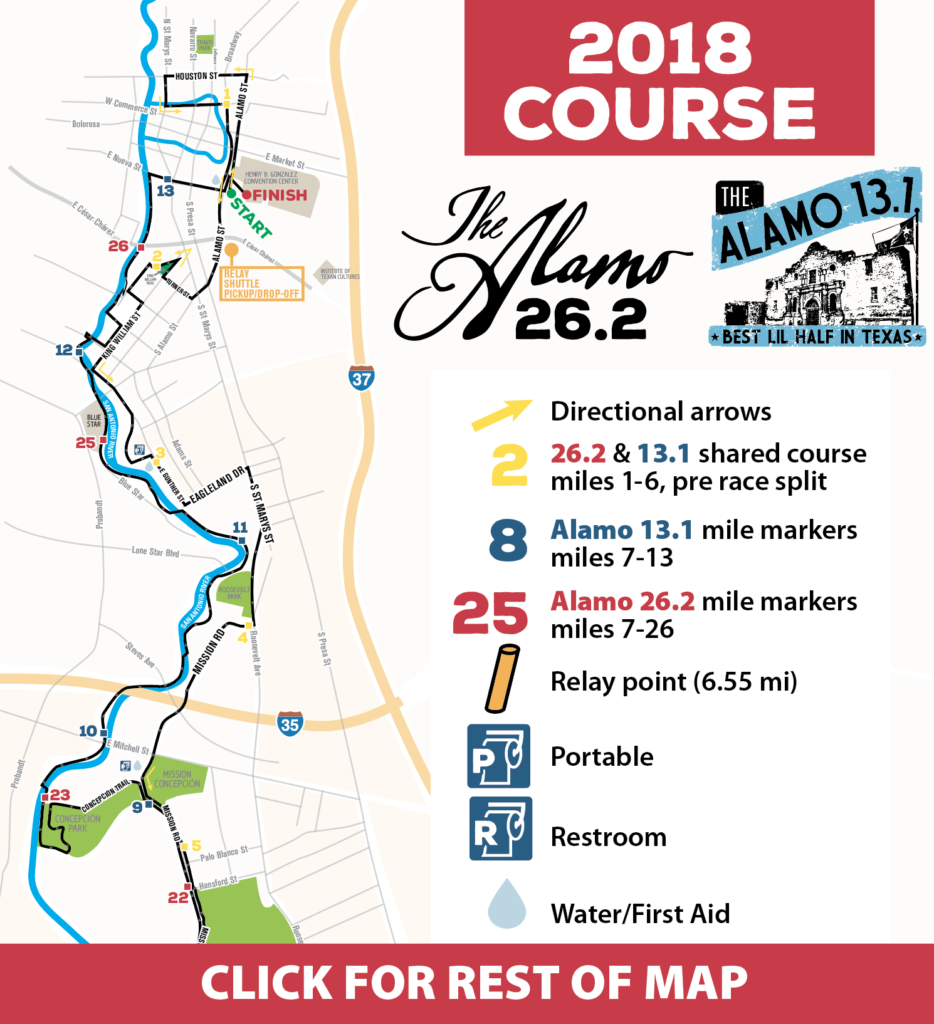 Run The Alamo Course Maps Alamo 13.1